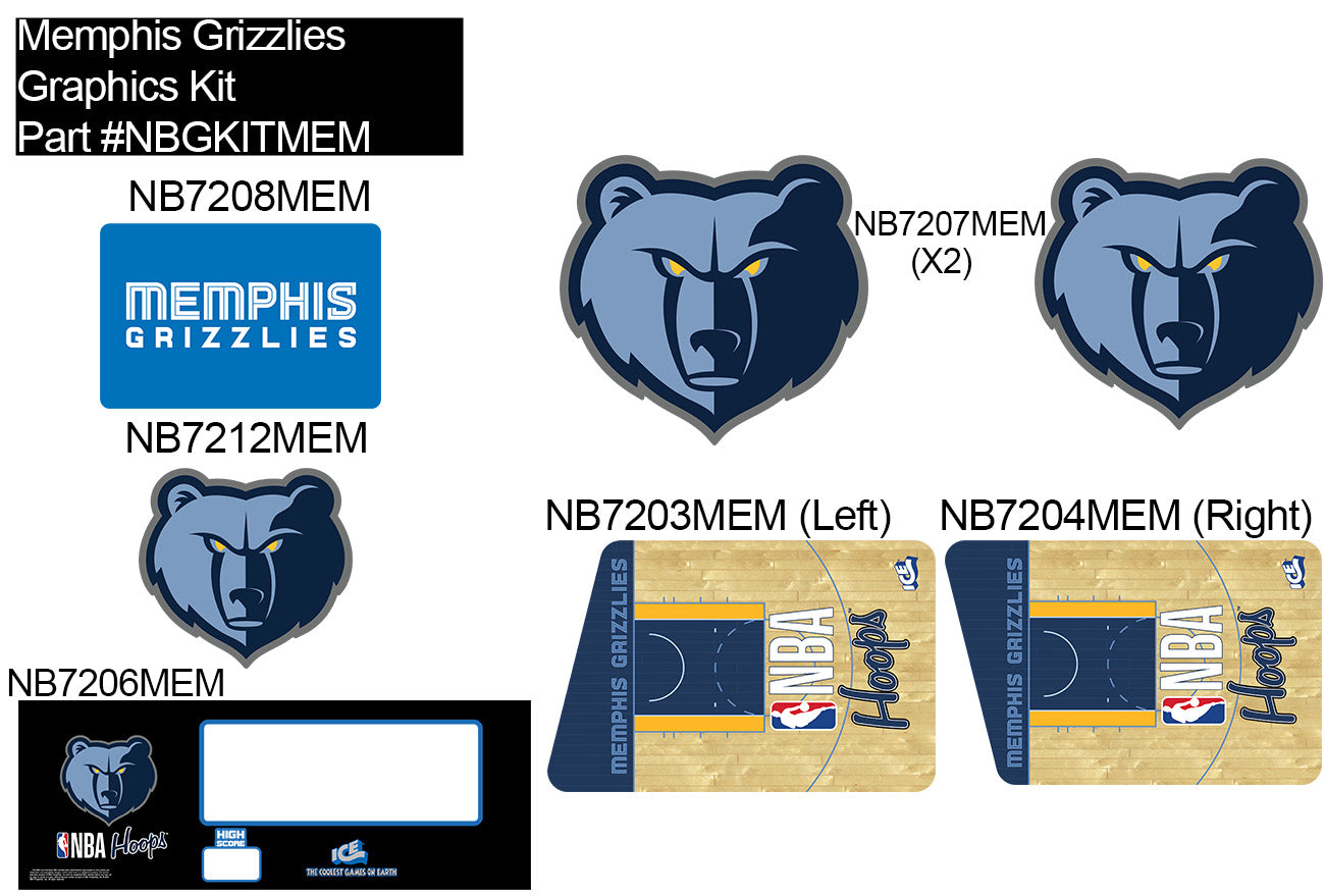 KIT: NB GRAPHICS MEMPHIS GRIZZLIES [NBGKITMEM]