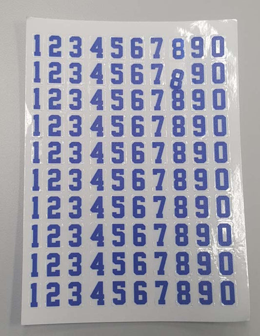 NUMBER SHEET (BLUE) CHEXX [SC7103] for ICE game(s)