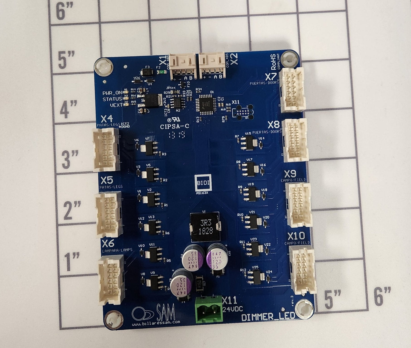 PCB DIMMER-LED  (CURVE) [SA6891W] for ICE game(s)