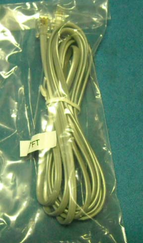 PHONE CORD 7'  (8-1815SSV-7) L-D4BU-07-SS [E02786] for ICE game(s)