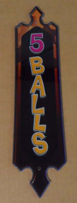 PLAQUE 5 BALLS (MATERIAL/PRINTED) [MJ7326] for ICE game(s)