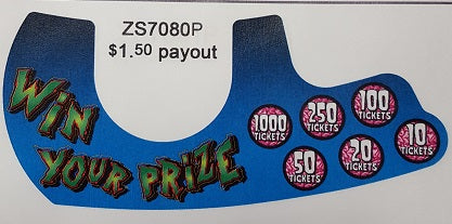 PRIZE INSERT $1.50 TICKETS [ZS7080] for ICE game(s)