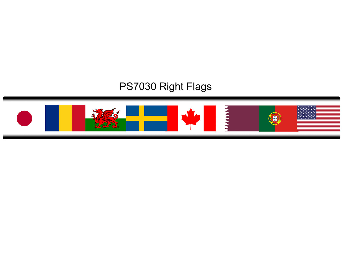 FLAGS RIGHT (MAT/PRINTED) [PS7030]