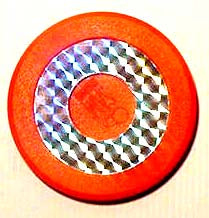 PUCK ORANGE REFLECTIVE (MED)      (CO [SA10015R] for ICE game(s)
