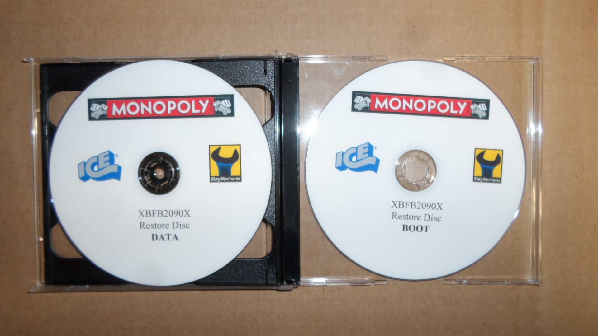 RESTORE DISCS (2) MONOPOLY 2P [XBFP2090X] for ICE game(s)