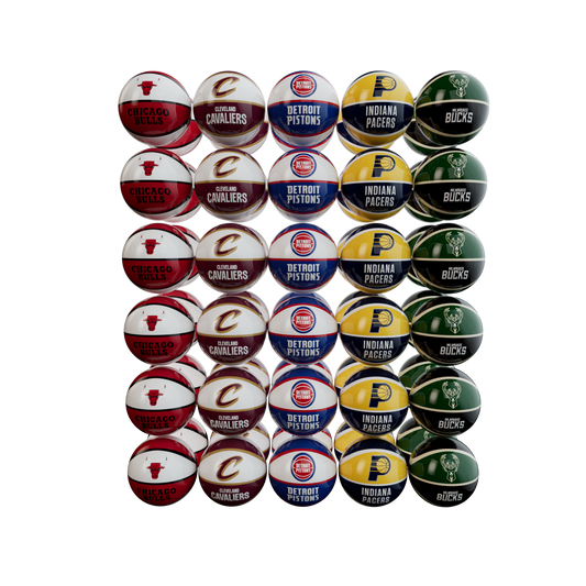 BALL 4" NBA KIT CONFERENCE CENTRAL (60 BALLS) [RW3024NBACN]