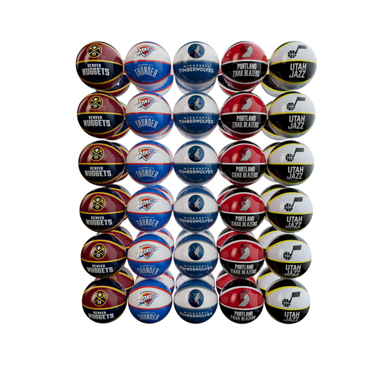 BALL 4" NBA KIT CONFERENCE NORTHWEST (60 BALLS) [RW3024NBANW]