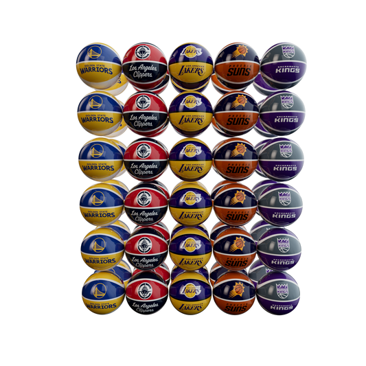 BALL 4" NBA KIT CONFERENCE PACIFIC (60 BALLS) [RW3024NBAPC]