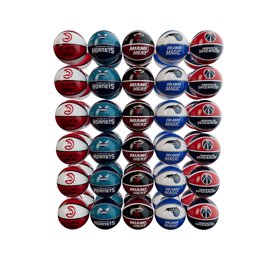 BALL 4" NBA KIT CONFERENCE SOUTHEAST (60 BALLS) [RW3024NBASE]