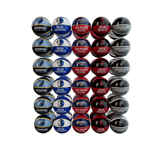 BALL 4" NBA KIT CONFERENCE SOUTHWEST (60 BALLS) [RW3024NBASW]