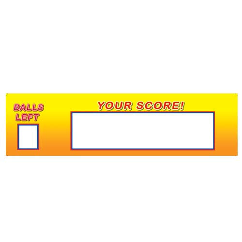 SCORE DISPLAY HEADER (.125 POLYCARB) WITH RED FILTER (REVISED 6/21/11) [RB7158] for ICE game(s)