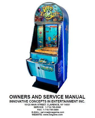 SERVICE MANUAL (DEEP SEA TREASURE) [DS9001] for ICE game(s)