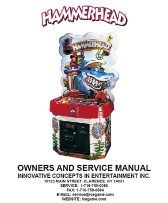 SERVICE MANUAL (HAMMERHEAD) [WS9001] for ICE game(s)