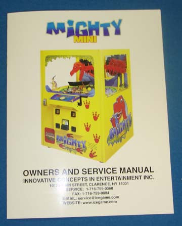 SERVICE MANUAL (MIGHTY MINI) [MM9001] for ICE game(s)