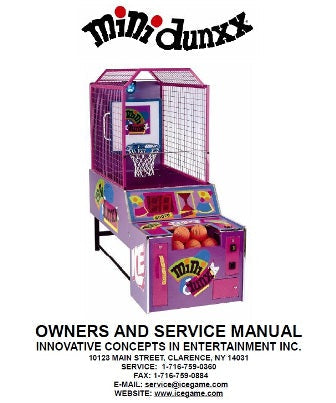 SERVICE MANUAL (MINI DUNXX) [MD9001] for ICE game(s)