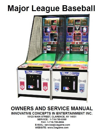 SERVICE MANUAL (MLB) [ML9001] for ICE game(s)