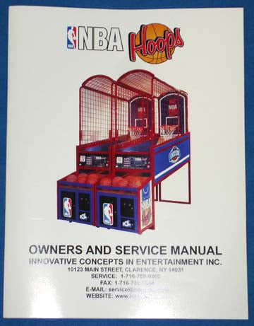 SERVICE MANUAL (NBA HOOPS) [NB9001] for ICE game(s)
