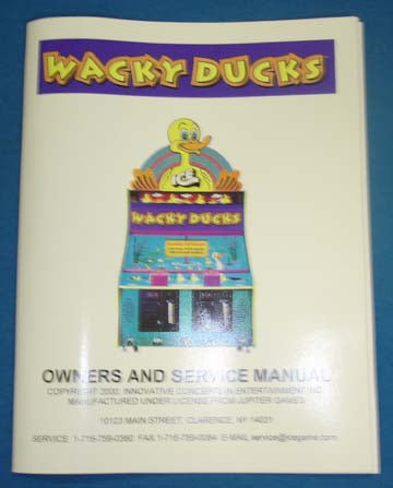SERVICE MANUAL (WACKY DUCKS) [WK9001] for ICE game(s)