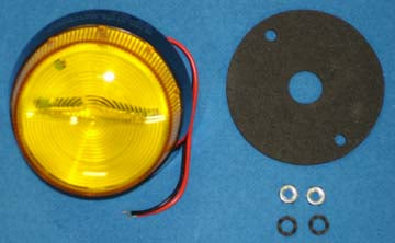 STROBE YELLOW SMALL FLAT MOUNTED 12V (TK-30-YELLOW) [RC2535] for ICE game(s)