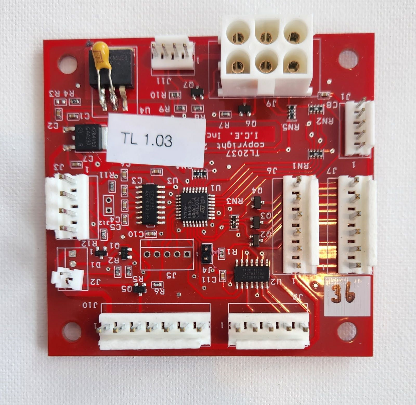 PCBA FRONT I/O (CONTROLS TICKET OUTPUT) 1.03DB [TL2137X]