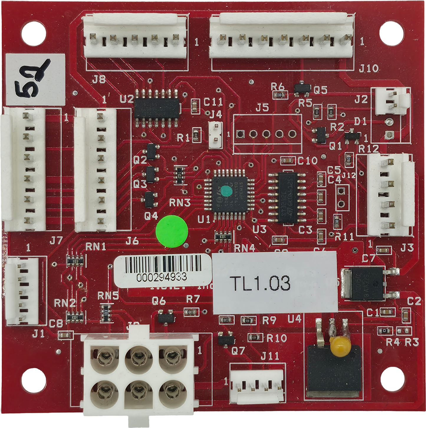 PCBA FRONT I/O (CONTROLS TICKET OUTPUT) 1.03DB [TL2137X]