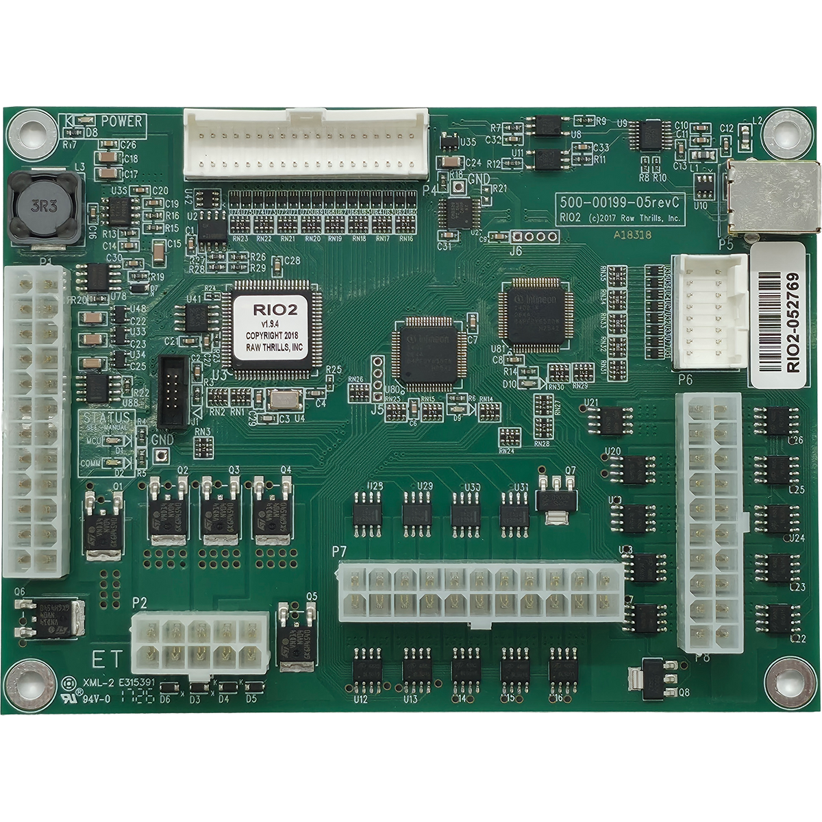 PCBA MAIN I/O RIO2  500-00199-05 [WE2034X]