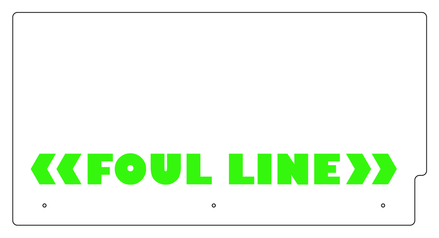 FOUL LINE (LEFT CABINET TRIPLE) (MAT/PRINT) [WP7112]