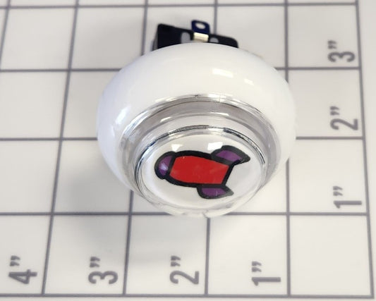 CONTROL PANEL PUSH BUTTON RED ROCKET [XSIBBB127R]