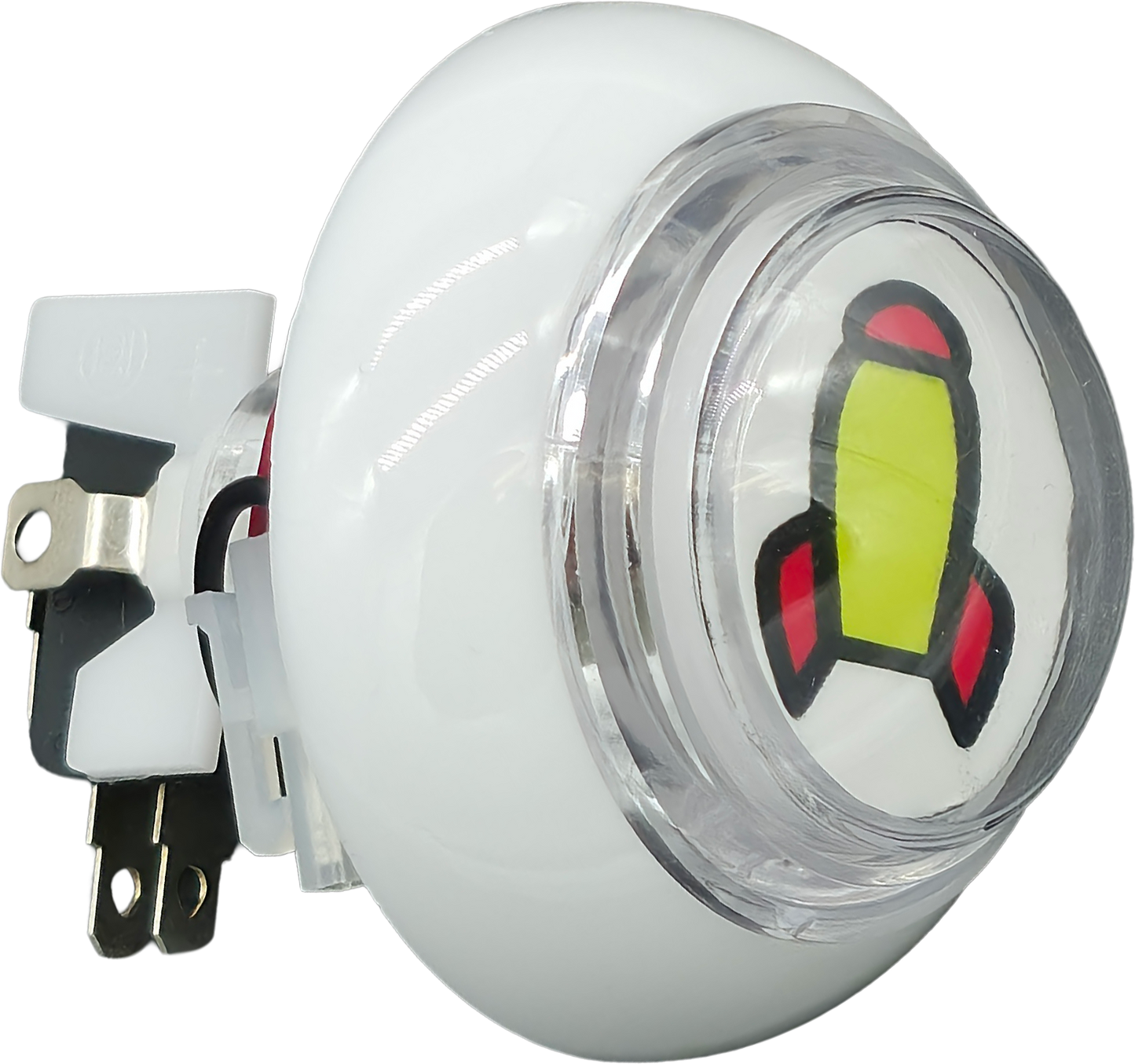 CONTROL PANEL PUSH BUTTON YELLOW ROCKET [XSIBBB127Y]