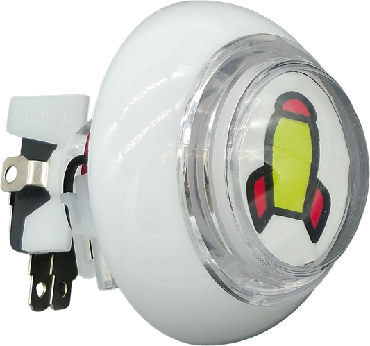 CONTROL PANEL PUSH BUTTON YELLOW ROCKET [XSIBBB127Y]
