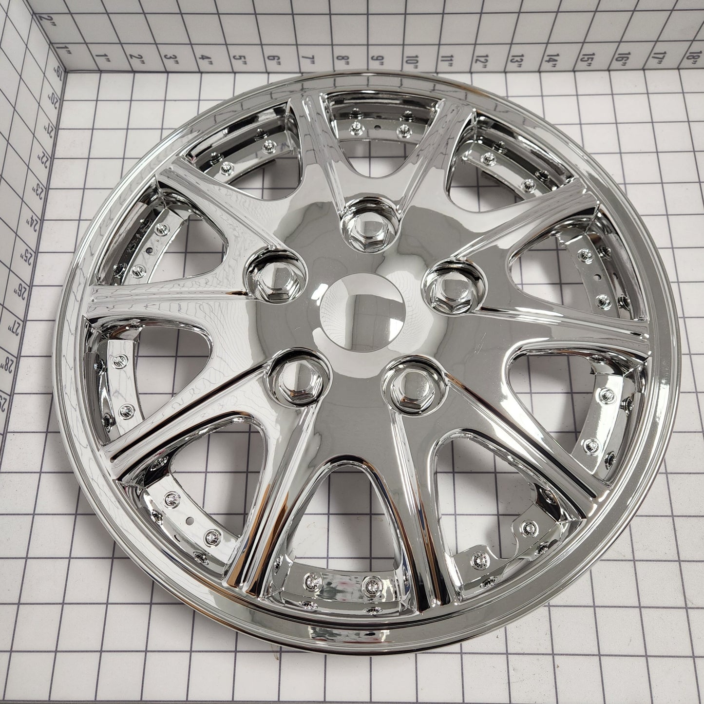 CHROMING WHEEL COVERS (10 SPOKE) [XSIKCCUS029]