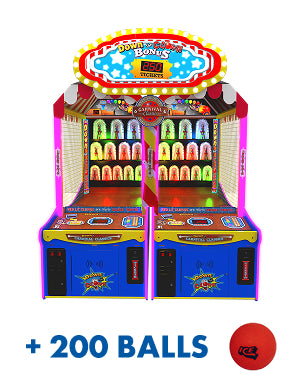 LED UPDATE KIT: DOWN THE CLOWN - 2 GAMES AND MARQUEE W/ 200 BALLS [UPDATEBLLEDMQOLD200BLSX]