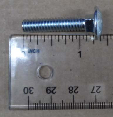 1/4-20 X 1-1/4 CARRIAGE BOLT ZINC [AA6096] for ICE game(s)