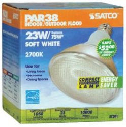 BULB CF FLOOD LIGHT 23W 230V PAR38 (ROHS)  SATCO: S7422 [E00763] for ICE game(s)